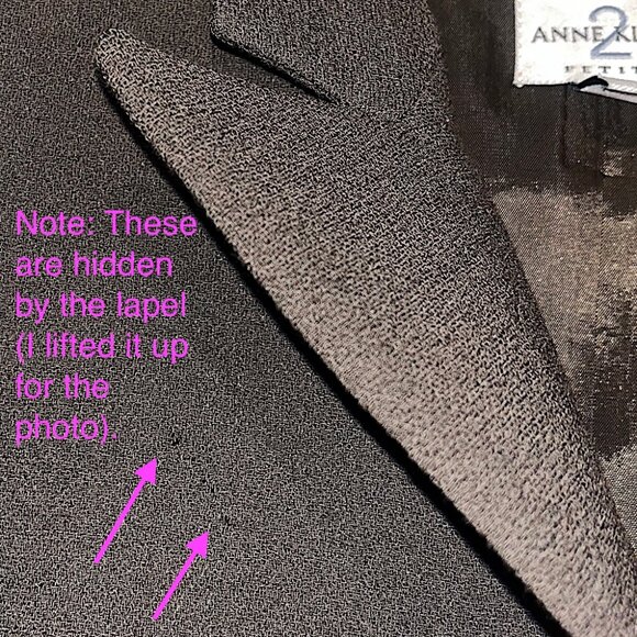 Anne Klein Vintage 90s / Y2K 100% Wool Double-Breasted Pantsuit - Picture 13 of 16